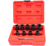 Набор головок спиральных для поврежденного крепежа 3/8"DR, 10-19 мм, 10 предметов, Thorvik BESS3810 (53200)