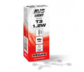 Лампа AVS Vegas 12V. T3 1.2W (бесцокольная, усы 2 см.) (BOX 10 шт.) (A07431S)