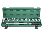 Динамометрический ключ 1/2 DR, 40-200 Hm, с насадками 13-30 мм, Jonnesway T30200NS