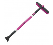 Щётка-скребок, поворотная (90-130см) с распушенной щетиной и мягкой ручкой AVS SB-6330