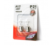 Лампочка AVS Vegas в блистере 12V. P21/4W (BAZ15d) смещенный штифт- 2 шт.