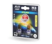Галогенные лампы AVS /ATLAS ANTI-FOG /желтый H3.24V.70W. блистер 2шт. A78628S