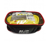 Трос буксировочный, усиленный AVS EXPERT ST-75B желтый (7т, 5м, шаклы, в сумке) A40766S