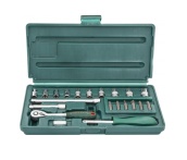 Набор головок 1/4 DR, 4-13 мм, 21 предмет, Jonnesway S04H2721S