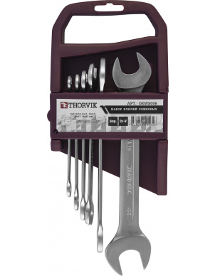 Набор рожковых ключей 6-22 мм, 6 шт, Thorvik OEWS006 (52008) фото 1