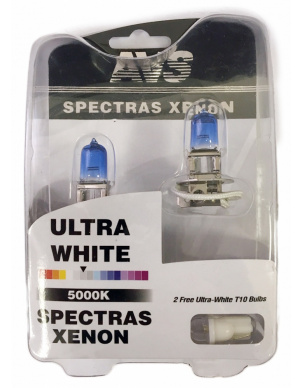Газонаполненные лампы AVS SPECTRAS Xenon 5000K H3 12V 75W (к-т 2+2 (T-10) фото 1