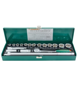 Набор головок 1/2 DR, 11-32 мм, 18 предметов, Jonnesway S04H419S фото 2