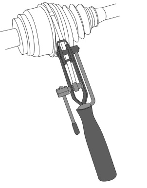 Приспособление для установки хомутов с резаком, Thorvik ACBT фото 2