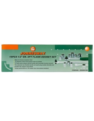 Набор головок 1/2 DR, 11-32 мм, 18 предметов, Jonnesway S04H419S фото 5