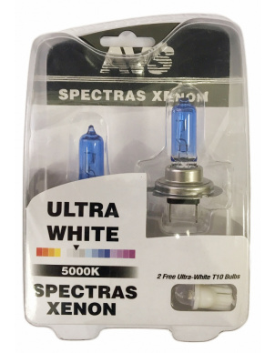 Газонаполненные лампы AVS SPECTRAS Xenon 5000K H7 12V 75W (к-т 2+2 (T-10) фото 1