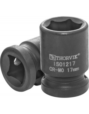 Головка торцевая ударная 1/2"DR, 17 мм, Thorvik IS01217 (53412) фото 1