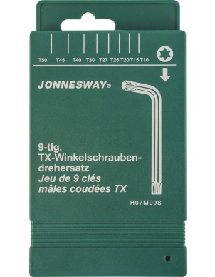 Набор угловых ключей Torx, Jonnesway H07M09S (47098) фото 2