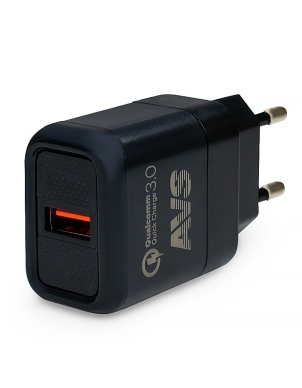 Сетевое зарядное устройство USB AVS UT-713 Quick Charge (1.5-3A, 1 порт) A07979S фото 1
