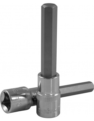 Насадка торцевая 1/2 DR с шестигранной вставкой-битой, Н8, 100 мм, Ombra 121208 фото 1