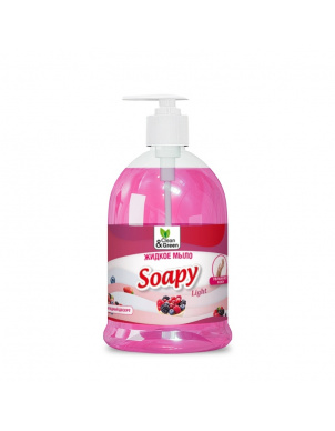 Жидкое мыло Soapy - Ягодный десерт, с дозатором 500 мл, Clean&Green CG8244 фото 1