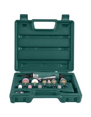 Бормашинка пневматическая 152 мм, с насадками, 6 мм, 25000 об/мин, 113 л/мин, Jonnesway JAG-0903RMK фото 2