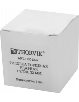 Головка торцевая ударная 1/2"DR, 32 мм, Thorvik IS01232 (53427) фото 2