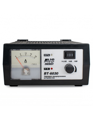 Зарядное устройство для автомобильного аккумулятора AVS BT-6030 (20A) 12V фото 5