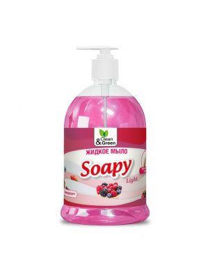 Жидкое мыло Soapy - Ягодный десерт, с дозатором 1000 мл, Clean&Green CG8240 фото 1
