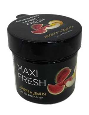Ароматизатор воздуха MAXI FRESH CMF-125 "Арбуз и Дыня" (банка, 100 гр.) фото 1