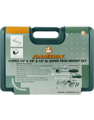 Набор инструментов Super Tech, 111 предметов, Jonnesway S68H5234111S фото 3