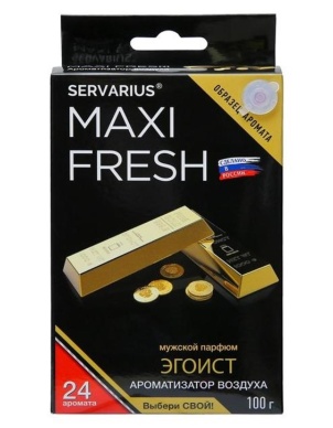 Ароматизатор воздуха (под сиденье, гель 100 гр.) MAXI FRESH MF-101 "ЭГОИСТ" (с пробником) фото 1