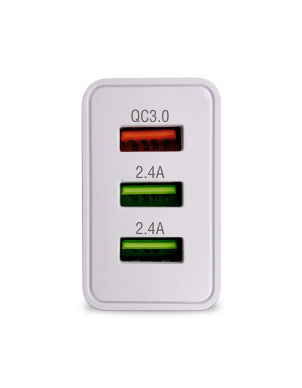 Сетевое зарядное USB устройство AVS UT-730 (3 порта, QC 3.0, 3A) A85226S фото 2