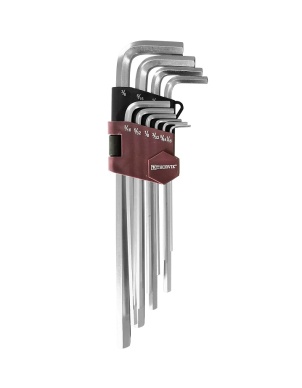 Набор ключей шестигранных удлиненных дюймовых, H1/16"-H3/8", 10 шт, Thorvik HKIL10S фото 1