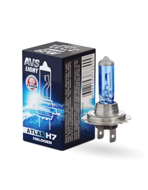 Лампа галогенная AVS ATLAS BOX /5000К/ H7.12V.55W (1 шт.) фото 1