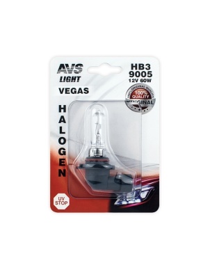 Галогенная лампа AVS Vegas HB3.9005.12V.65W (1 шт. в блистере) A78485S фото 1