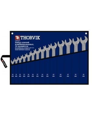Набор ключей комбинированных 10-32 мм, 14 шт, Thorvik CWS0014 фото 1