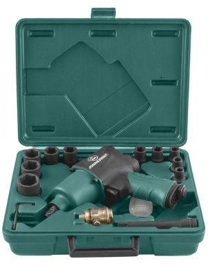 Набор пневмогайковерт 1/2 DR и головки ударные 9-27мм, 17 предметов, Jonnesway JAI-1044K фото 1