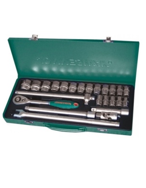 Набор головок 1/2 DR, 10-32 мм, 24 предмета, Jonnesway S04H4524S фото 2