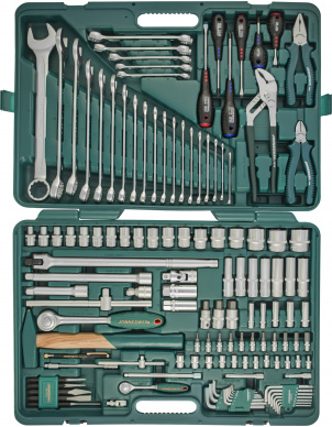 Набор инструментов, 128 предметов, Jonnesway S04H524128S фото 5