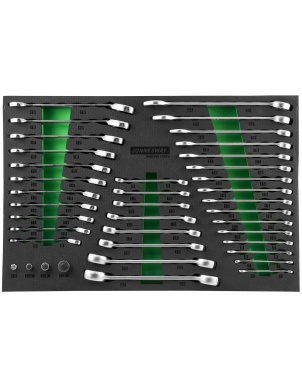 Набор ключей гаечных и адаптеров в EVA ложементе 560х400 мм, 39 предметов, Jonnesway W106246139SV (49277) фото 1