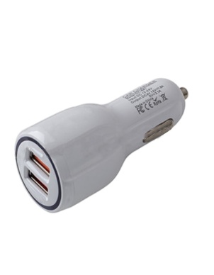 Зарядное устройство USB (2 порта) AVS UC-123 Quick Charge (2,4А) фото 1