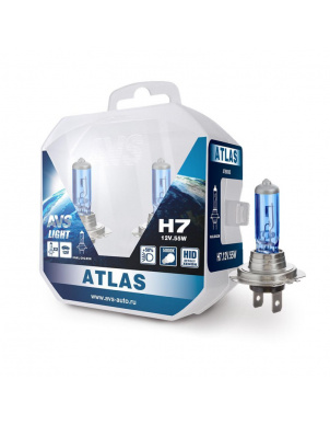 Галогеновые лампы AVS ATLAS PB /5000К/ H7.12V.55W Plastic box-2 шт. фото 1