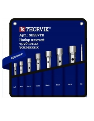 Набор ключей трубчатых усиленных в сумке, 6-19 мм, 7 предметов, Thorvik SBSS7TB (53794) фото 1