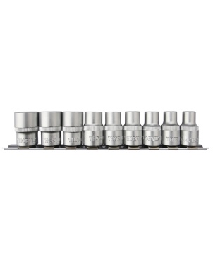 Набор головок торцевых 1/2"DR, внешний TORX®, E10-E24, 9 предметов, Thorvik S13S139SM (54367) на держателе фото 1