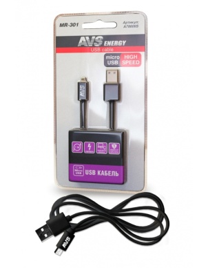 Кабель AVS micro USB (1м) MR-301 (блистер) A78606S фото 1