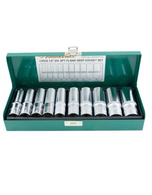 Набор головок 1/2 DR, 10-24 мм, 11 предметов, Jonnesway S04HD411S фото 4