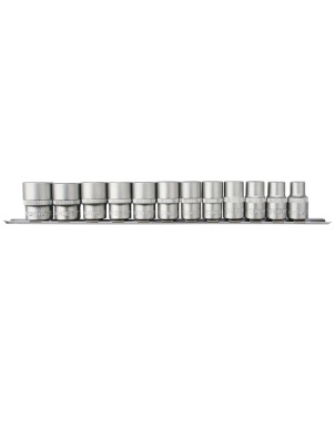 Набор головок торцевых 1/2"DR на держателе, 10-24 мм, 12 предметов, Thorvik S13S1112SM (54362) фото 1