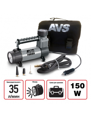Компрессор AVS KS350L с фонарем (35 л/мин) фото 2