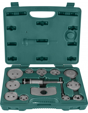 Инструмент для возврата поршней тормозных цилиндров дисковых тормозов 13 предметов, Jonnesway AN010001B фото 1