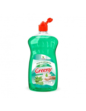 Средство для мытья посуды Алоэ вера "Greeny Light" 1000 мл, Clean&Green CG8156 фото 1