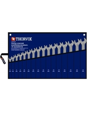 Набор ключей комбинированных 6-24 мм, 16 шт, Thorvik CWS0016 фото 1