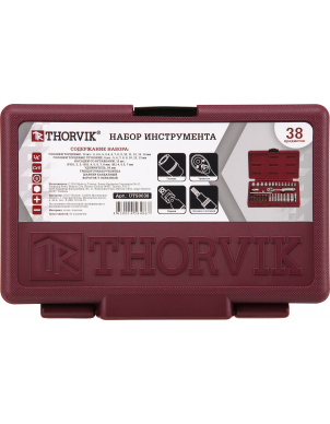 Набор инструментов Thorvik UTS0038, 38 предметов (52056) фото 2